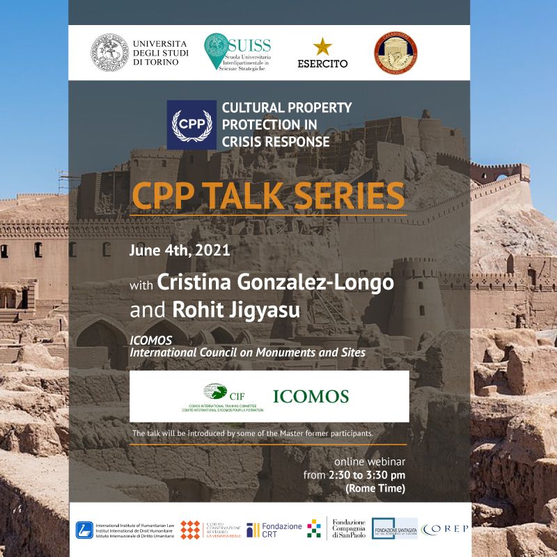 June 4th 2021 - Cristina Gonzalez Longo and Rohit Jigyasu (ICOMOS)